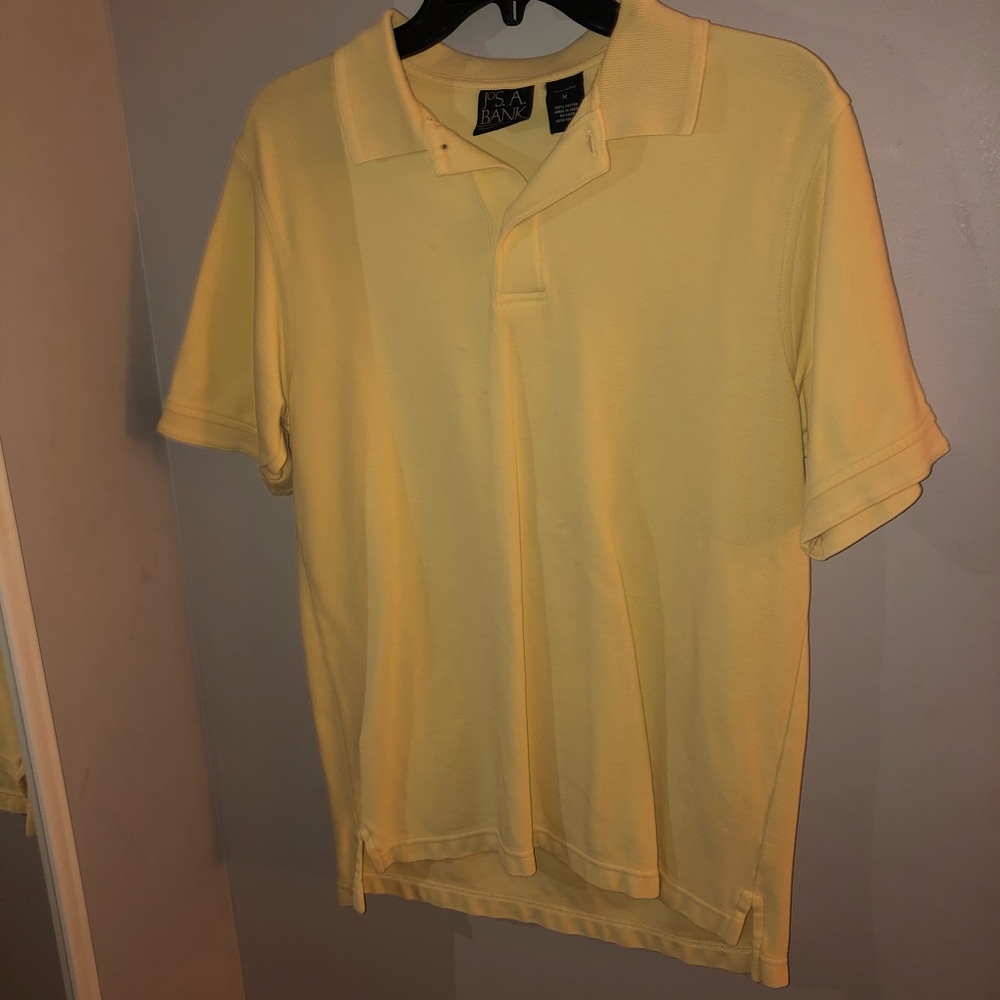 yellow jos. a. bank polo